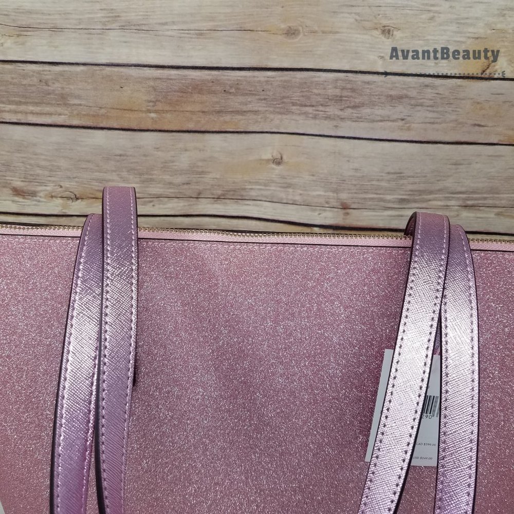 Kate Spade  Lola Glitter Tote Shoulder Rose Pink - Picture 12 of 14